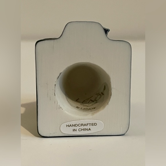 Vintage 1995 Lenox Miniature Birdhouse Thimble Black-Capped Chickadee Birdhouse - Picture 6 of 7